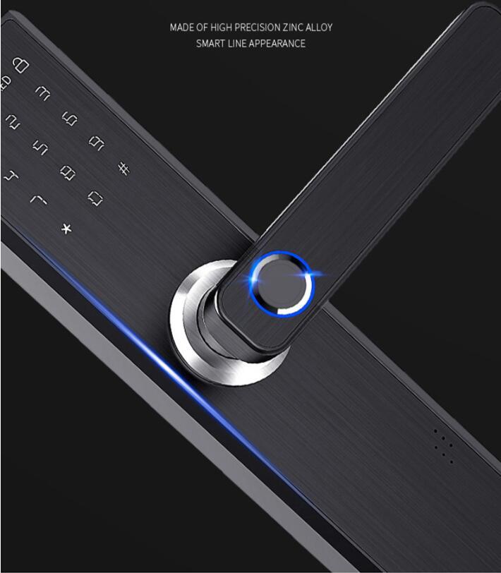 Intelligentes Türschloss mit Fingerabdruck, Passwort & App-Steuerung