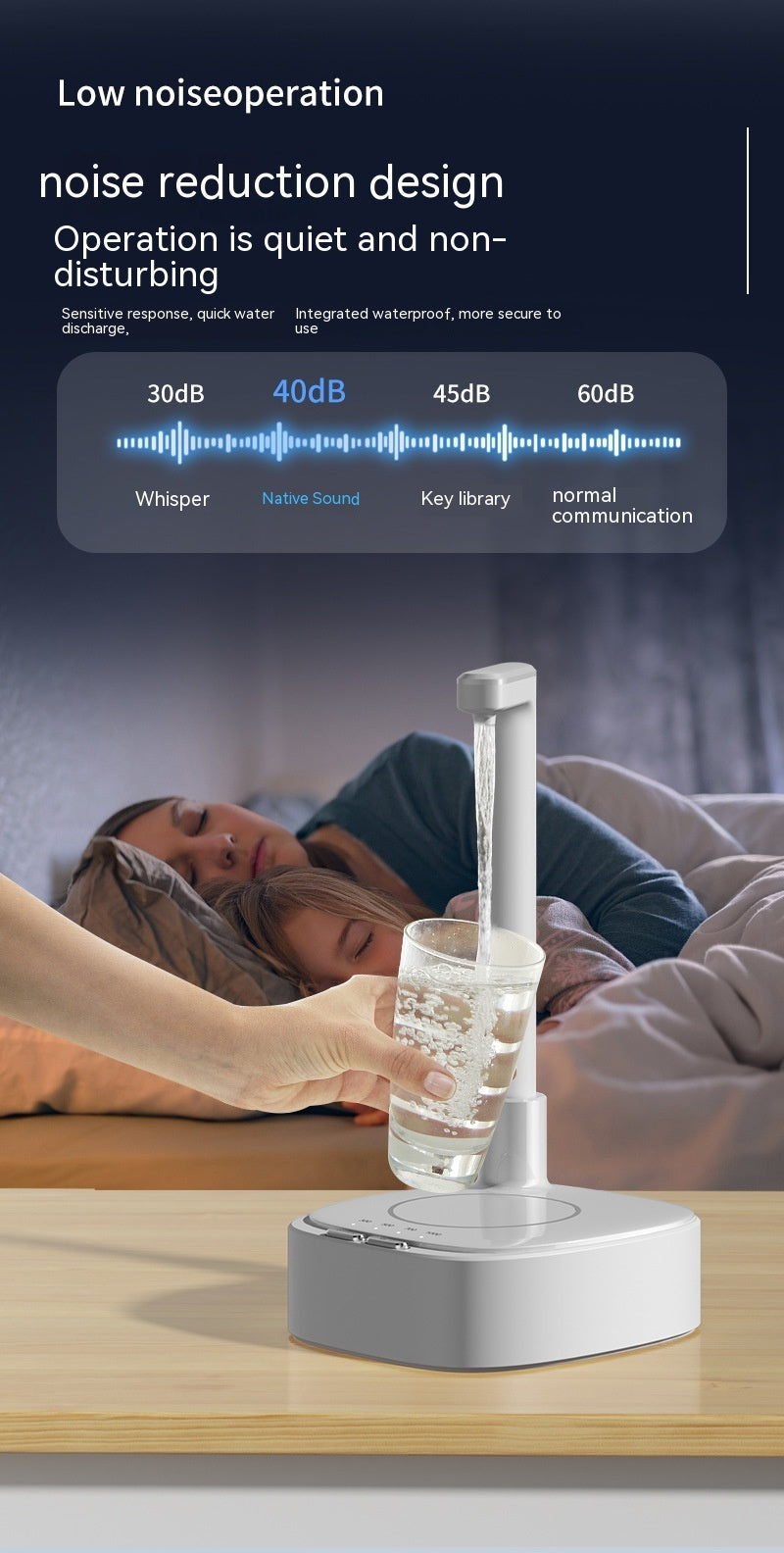 Smarter Tisch-Wasserspender – Elektrische One-Touch Pumpe für zuhause & Büro