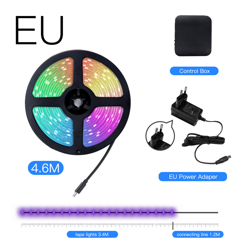 LED Light Strip – Smarte RGB Hintergrundbeleuchtung für TV, Gaming & Wohnzimmer (3,4m/3,8m/4,2m)