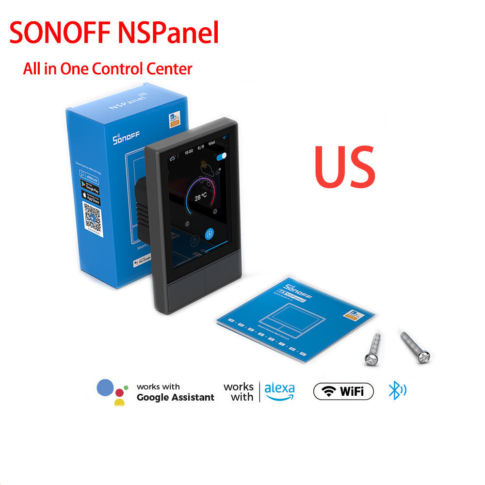 Intelligenter Wandschalter mit Temperaturkontrolle, Szenensteuerung & HMI-Display Smart Home