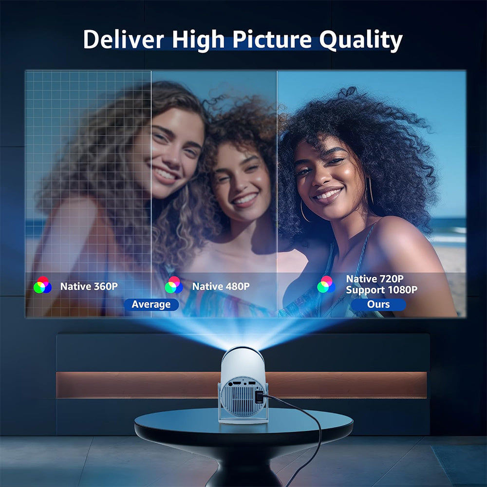 Home HD Projektor Bluetooth Tragbare Mini 4K Heimkino Projektor