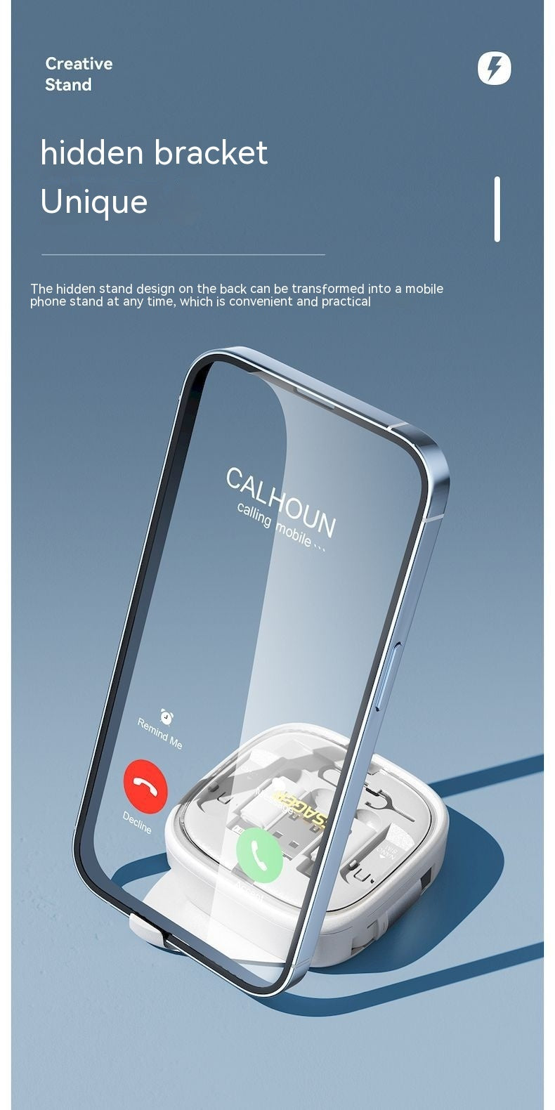 Multi-Kabel Ladebox – Flexibles 0,5–1m Kabel mit Lightning, Type-C, OTG & Micro-USB