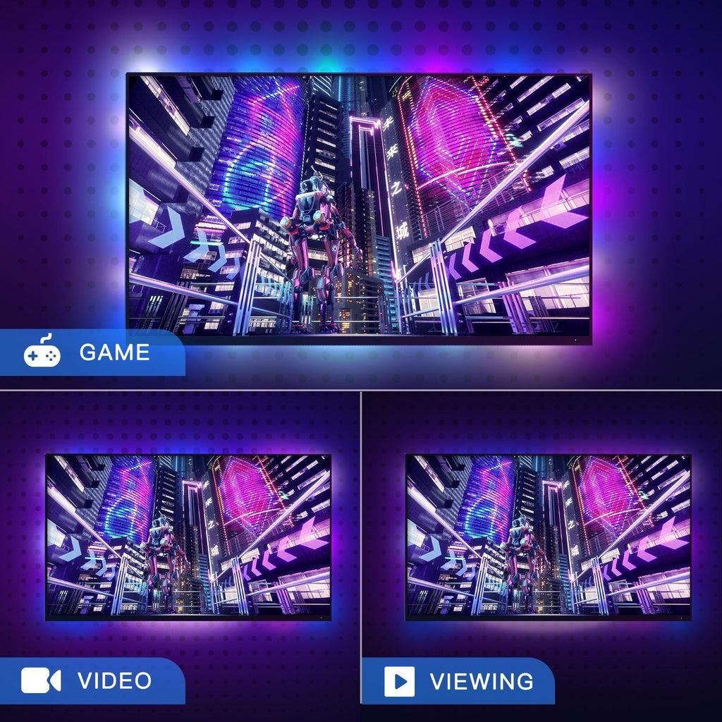 LED Light Strip – Smarte RGB Hintergrundbeleuchtung für TV, Gaming & Wohnzimmer (3,4m/3,8m/4,2m)