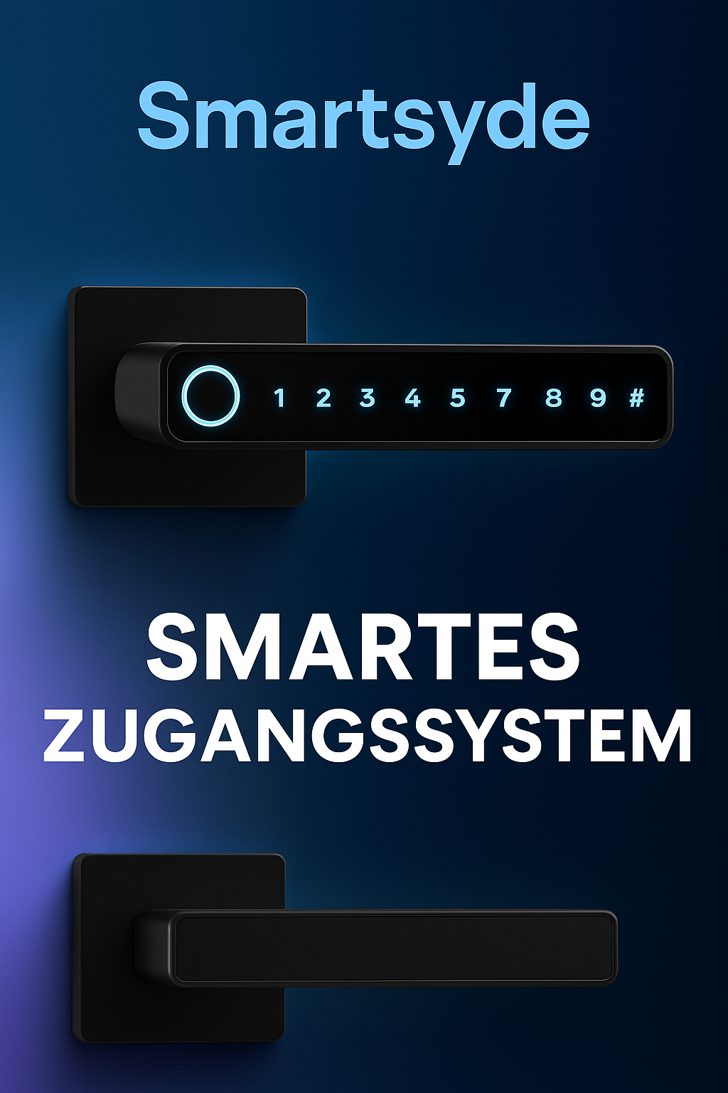 Intelligentes Türschloss mit Fingerabdruck, 150 Speicher & Elegantem Design