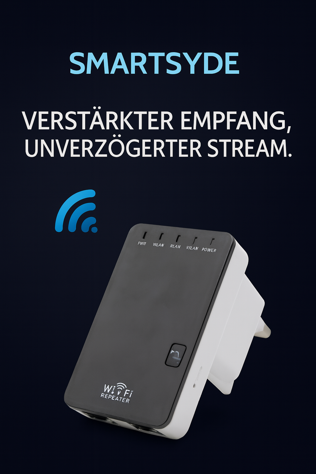 WLAN Repeater – Wireless AP mit 300m Reichweite & Blitzschutz (EU/US/UK Standard)