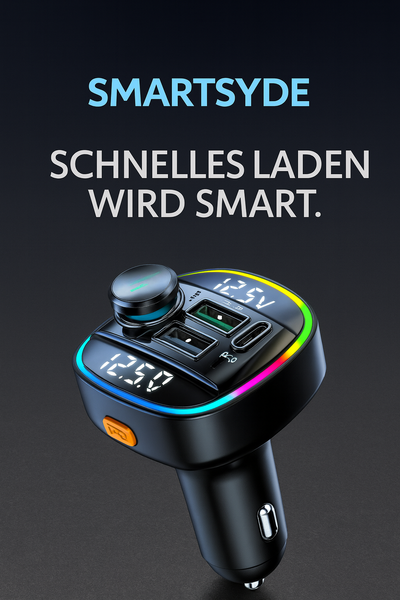 Bluetooth FM Transmitter – Freisprechanlage, Musik & Schnellladen fürs Auto