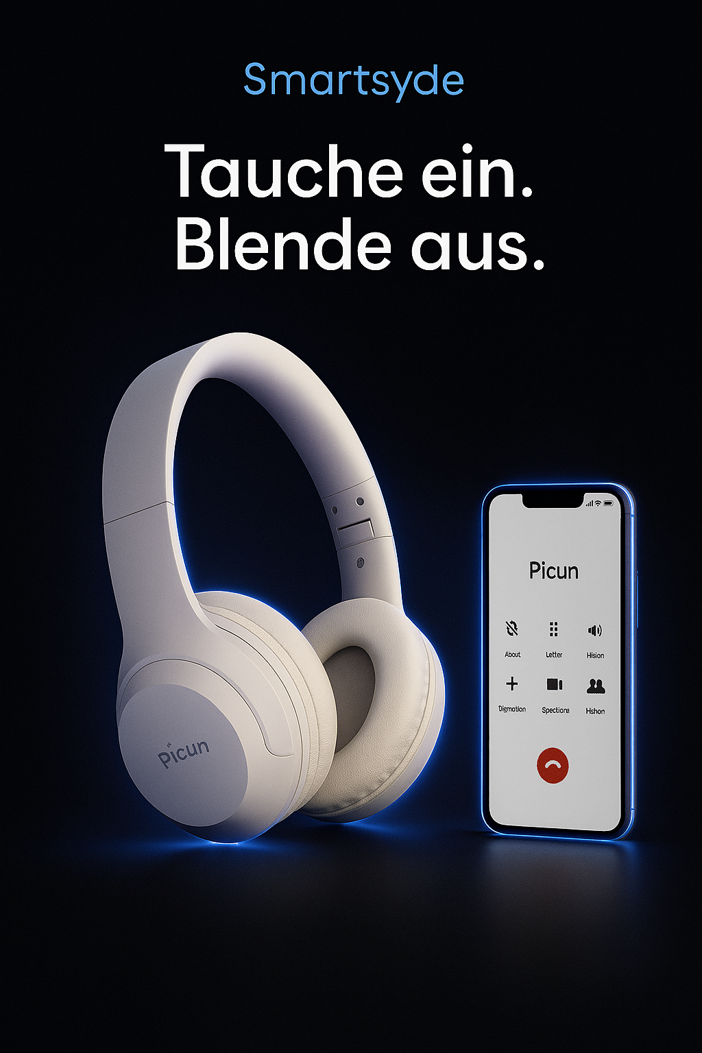 Bluetooth Kopfhörer – Over-Ear Design, Ultra-Laufzeit, Trend-Style