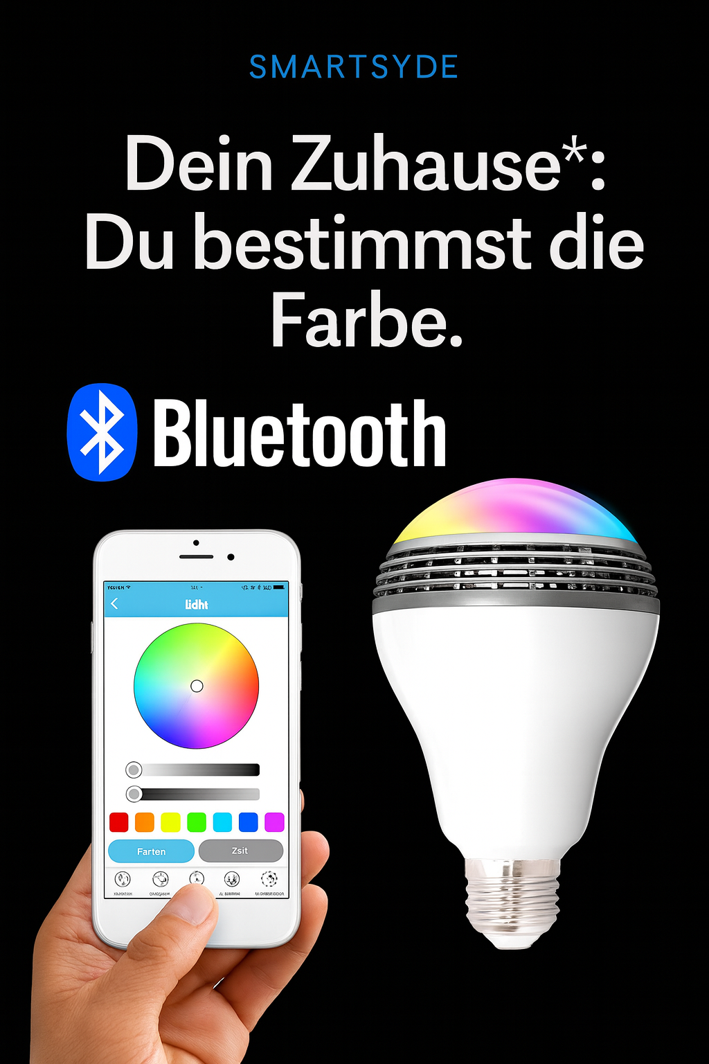 Creative Smart Home LED Glühbirne und Bluetooth Lautsprecher
