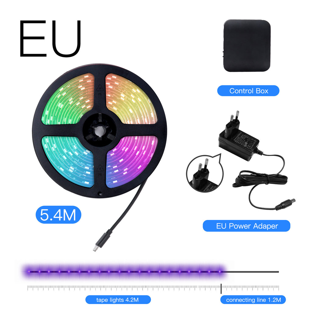 LED Light Strip – Smarte RGB Hintergrundbeleuchtung für TV, Gaming & Wohnzimmer (3,4m/3,8m/4,2m)
